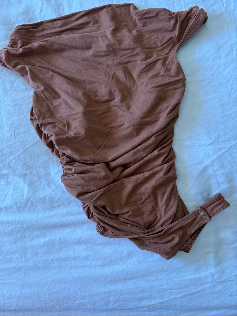 Agolde One-Shoulder Ruched Bodysuit - Picture 3 of 6